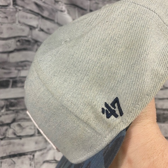 47 Birmingham Barons MiLB Chicago White Socks Wool Tweed Camo Brim Hat Cap - Picture 6 of 9